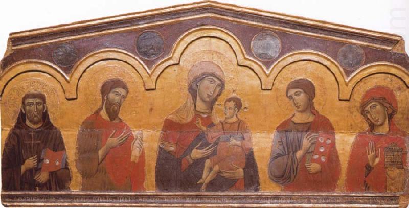 Madonna and Child with Four Saints, Guido da Siena